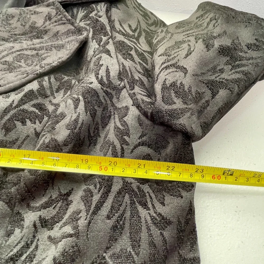 TORRID Black Embossed Textured Notched Collar Double Breasted Blazer Jacket 1X - Picture 9 of 11